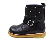 Angulus winter boots black/champagne with stars and TEX